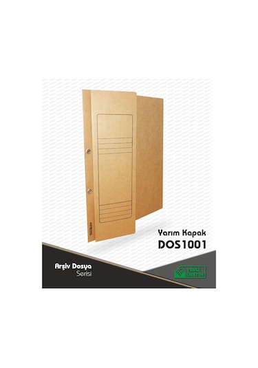 Yarım Kapak 1. Karton Dosya Kraft 100 Lü Pk