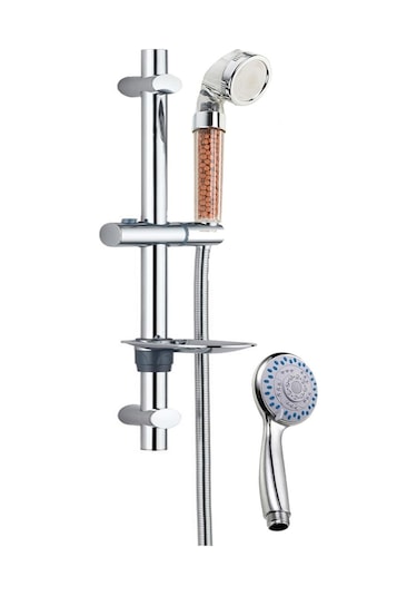 Sürgülü Duş Takımları Duş Başlığı Spiral El Duşu Banyo Duş Sistem Krom