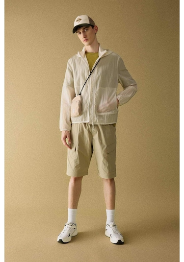 DeFacto Regular Fit Kapüşonlu Yağmurluk Fermuarlı Cepli - B5588AX24SPER42