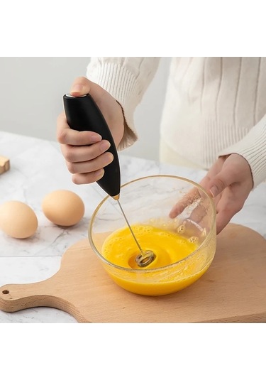 Ulzyvf Yumurta Süt Mini Köpürtücü Köpürtücü Karıştırıcı Kahve Kablosuz Ev Elektrikli El Çırpma Çırpıcı Cappuccino Beyaz Beyaz Adet 1 Tg Beyaz
