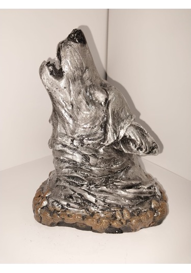 Kurt Tütsülük Dekoratif Uluyan Kurt Konik Tütsü Hediyeli