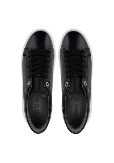 Tamer Tanca Kadın Hakiki Deri Siyah Sneakers & Spor Ayakkabı 04 502 Bn Ayk Y25 Sıyah Siyah
