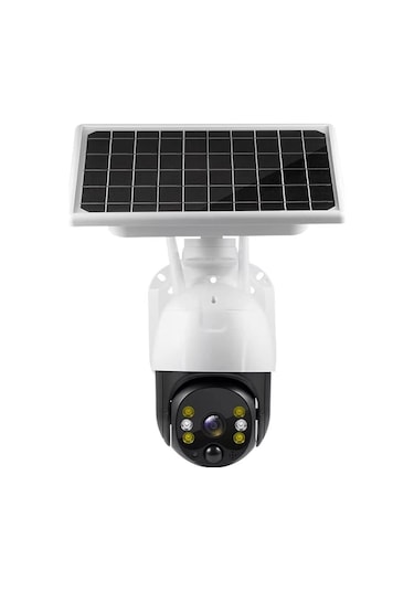 Wifi Uygulamalı Gece Görüşlü Solar Güneş Enerjili Kamera Akıllı Dış Mekan Güvenlik Kamerası
