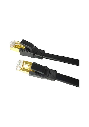 Maiyame Yüksek Hızda 40gbps Cat 8 Ethernet Kablosu, 2000mhz Bant Genişliği, 1m Siyah, Dayanıklı Ve Kararlı İletim