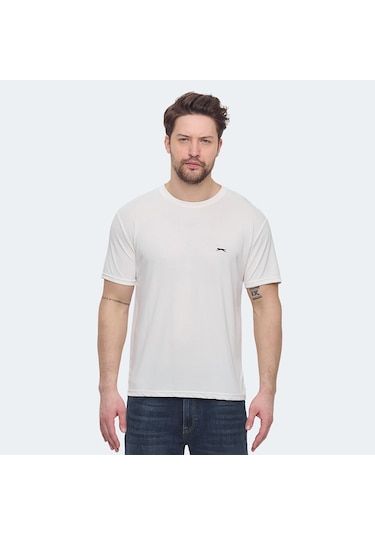 Slazenger KRATER 3 lü Set Erkek  Ekru - Koyu Gri - Kahve Tişört