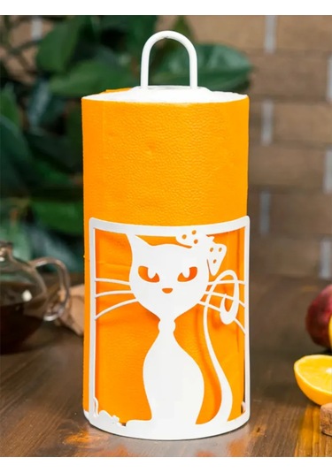 Hıtsad Kağıt Havluluk İçin Masaüstü Tutucu Cat-300-005 172677168 Beyaz