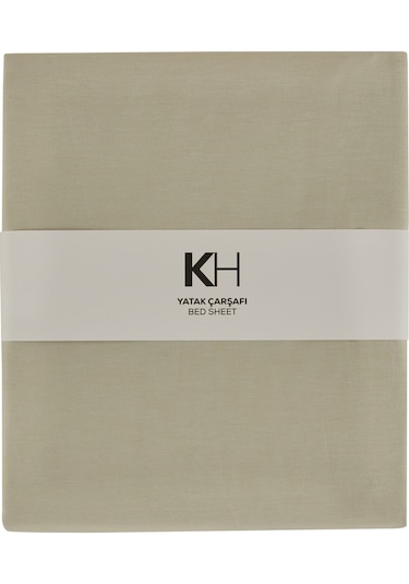 Karaca Home Basic %100 Pamuk King Kişilik Düz Çarşaf Adaçayı Açık Yeşil