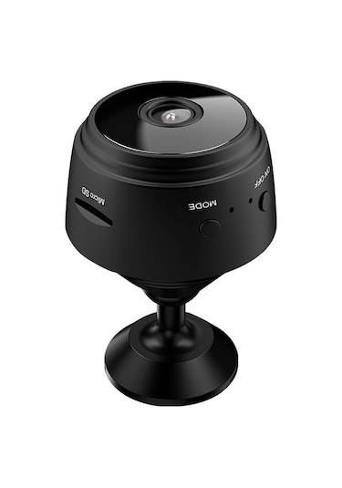 Neevoyu Siyah 1080p Hd Ev Güvenlik Kamerası - Kablosuz Ağ İzleme Kamerası, Taşınabilir Ve Kolay Kullanım, Poşetli Paket