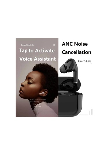 Geeroyoo Kablosuz Bluetooth Kulaklık, Aktif Gürültü Engelleme, Düşük Gecikme, Dokunmatik Kontrol, Ses Asistanı Desteği, Android/ios Uyumlu, Siyah