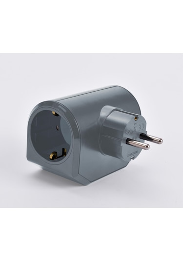 Viko Yonca Plus Üçlü Topraklı Priz Gri - 90303005