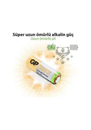 23a 12v Alkalin Spesifik Pil 1 Adet Gp Gp23a-C5 Siyah