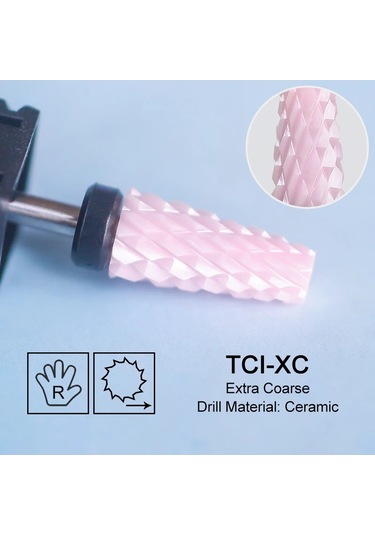 Seramik Freze Kesici Alev Karbür Tırnak Matkap Uçları Pembe Jel Sökücü Elektrikli Makine Matkaplar Parlatma Soyma Çivi Sanat Araçları Mavi Inci