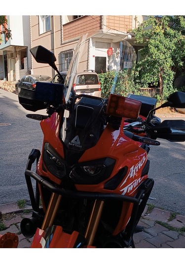 Yeni Africa Twin Kısa Tur Camı Seffaf 2016 2019 Uyumlu Cam Yükseklik 55cm X Üst Genişlik 41cm