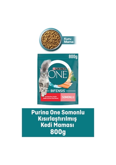 Purina One Somonlu Kısırlaştırılmış Yetişkin Kedi Maması 800 G
