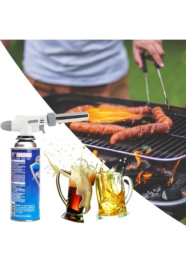 Moveevo Çeramik Çekirdekli 1350 C Ayarabilir Isı Torchu - Çelik, Dış Mekan Barbekü, Mutfak, Kaynak İşleri İçin Sıcak Ocağı Çok Renkli