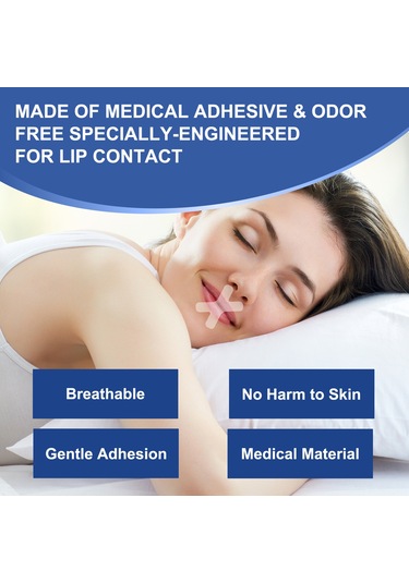 Youmex Hassas Ciltler İçin Rahat Nefes Aldıran Horlama Önleyici Ağız Bandı - 120 Adet