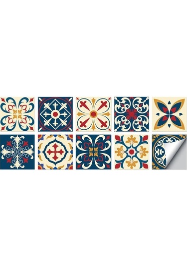 Yeşil&kırmızı Kristal Çini Kendinden Yapışkanlı 3d Duvar Sticker Mutfak Duvar Kağıdı Duvar Odası Banyo Duvar Sticker Dğ. 56866802 Diğer