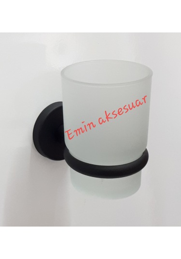 Diş Fırçalık Duvara Monte Mat Siyah