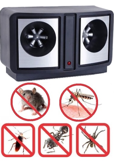 Dual Sonic Pest Repeller Ultrasonik Haşere ve Fare Kovucu Cihaz