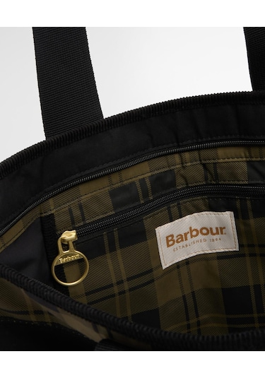 Barbour Mya Patchwork Kol Çantası Bk11 Black/olive Check Siyah