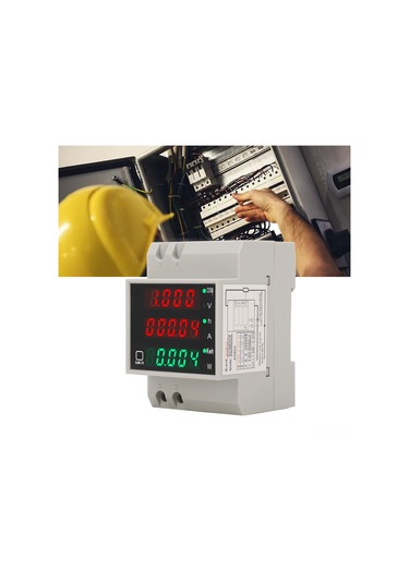 Moveevo Sdm004 Din Raylı Akıllı Enerji Metre: Ac 80-300v 100a, Voltaj/akım/güç/kwh Ölçümü, 1% Doğruluk, Veri Saklama Ve lama Özelliği