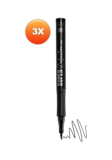 Avon True Super Definition Eyeliner x 3