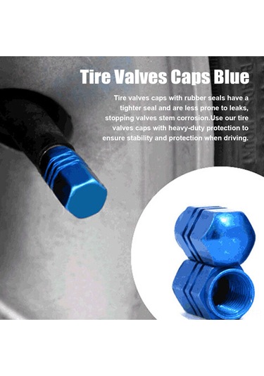 Geeksen Alüminyum Renkli Lastik Valf Kapakları, Su Geçirmez O-ringli, Araba Suv Bisiklet Uyumlu, Toz Ve Korozyon Koruyucu, 16mm Evrensel Boyut - Gümüş