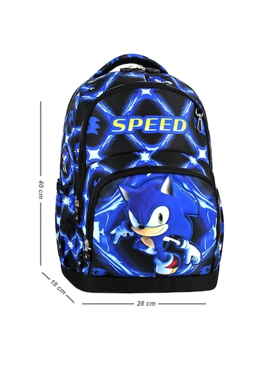 Lüx Okul Çantası 3lü Set Okul Çantası Sonic Okul Çantası