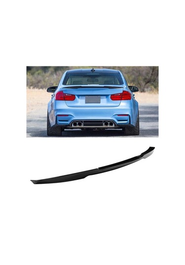 Bmw 3 Serisi F30 M4 Style Bagaj Üstü Spoiler Piano Black