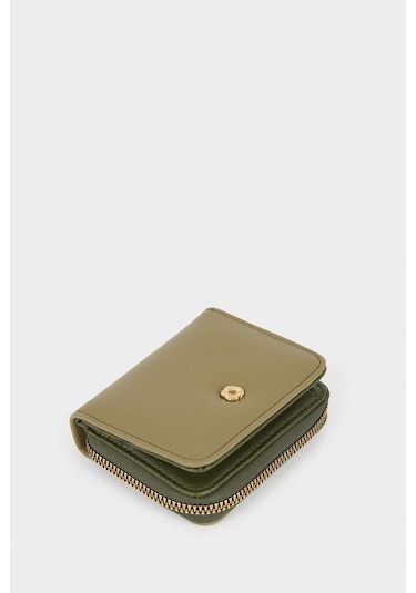 Defacto Kadın Suni Deri Cüzdan F6796axnskh104 Haki-kh104