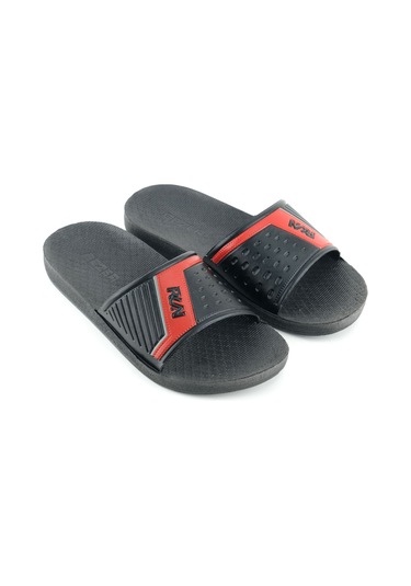 Gezer Erkek Yazlık Pu Taban Suni Deri Islak Zemine Uygun Ev Bahçe Havuz Plaj Terlik Kırmızı