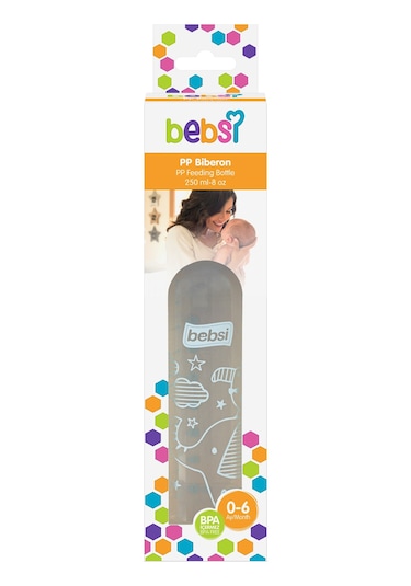 Bebsi PP Biberon 250 ml - Mavi