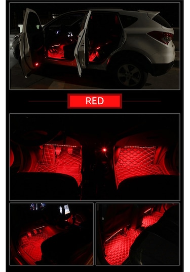 Renault Megane 2 Sese Duyarlı Ayak Altı Led Aydınlatma Kumandalı Rgb