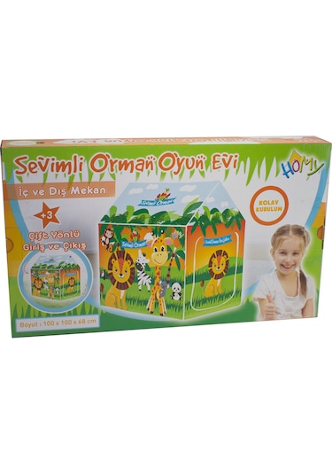 Oyun Çadırı Orman Oyun Evim Çift Yönlü Giriş Çıkış 100 x 100 x 68 CM