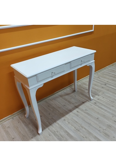 Evim Hizmet 120 Cm Çekmeceli Beyaz Dresuar Makyaj Masası Beyaz