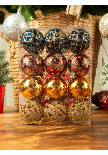 Kaemingk 24 Adet 60mm Yeni Yıl Noel Topu Seti 297815275 Arkadaş