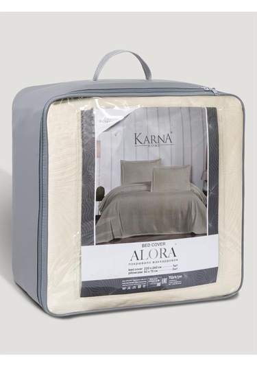 Yatak Örtüsü Alora Pastel Renkli, Yumuşak Ve Zarif Görünümlü Bej