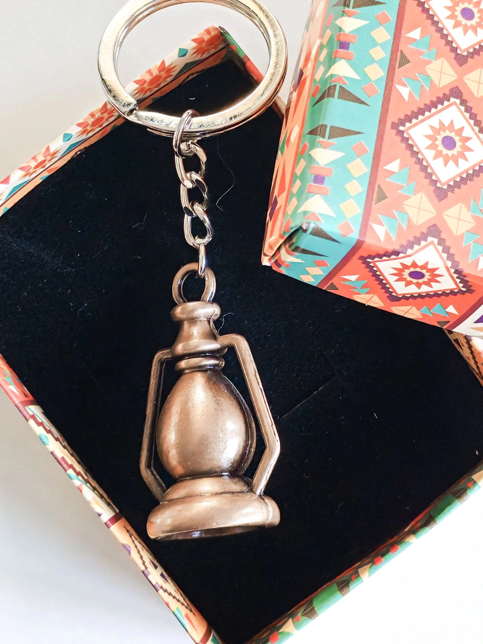 Bakır Renkli Gaz Lambası Metal Anahtarlık