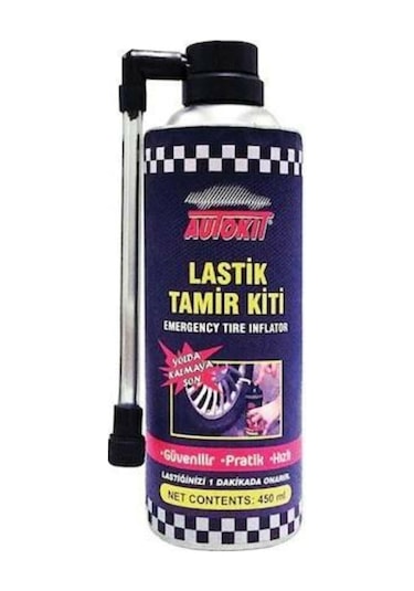 Acil Lastik Şişirici Lastik Tamir Spreyi Kiti 450 Ml
