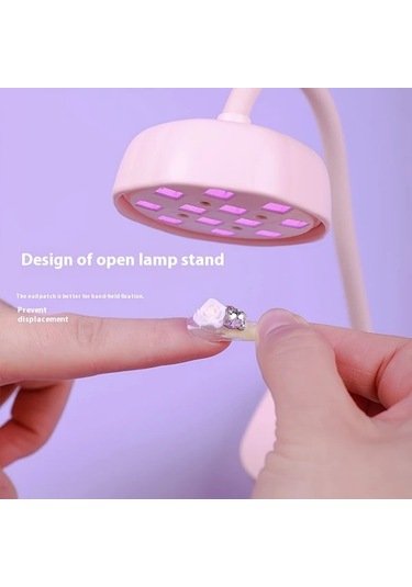 Willowhaven Pembe Otomatik Sensörlü 360 Esnek Kablosuz Manikür Lambası Jel Tırnaklar İçin Şarj Edilebilir Led Işık 2 Zamanlayıcı