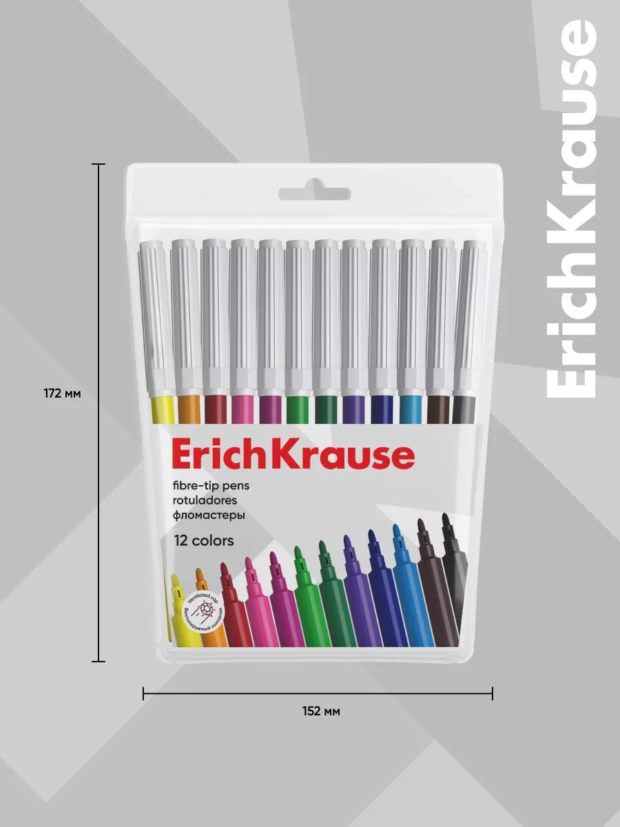 Erichkrause 12 Renkli Keçeli Kalem 21686331