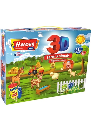 3d Çiftlik Hayvanları Seti Ern-570 12