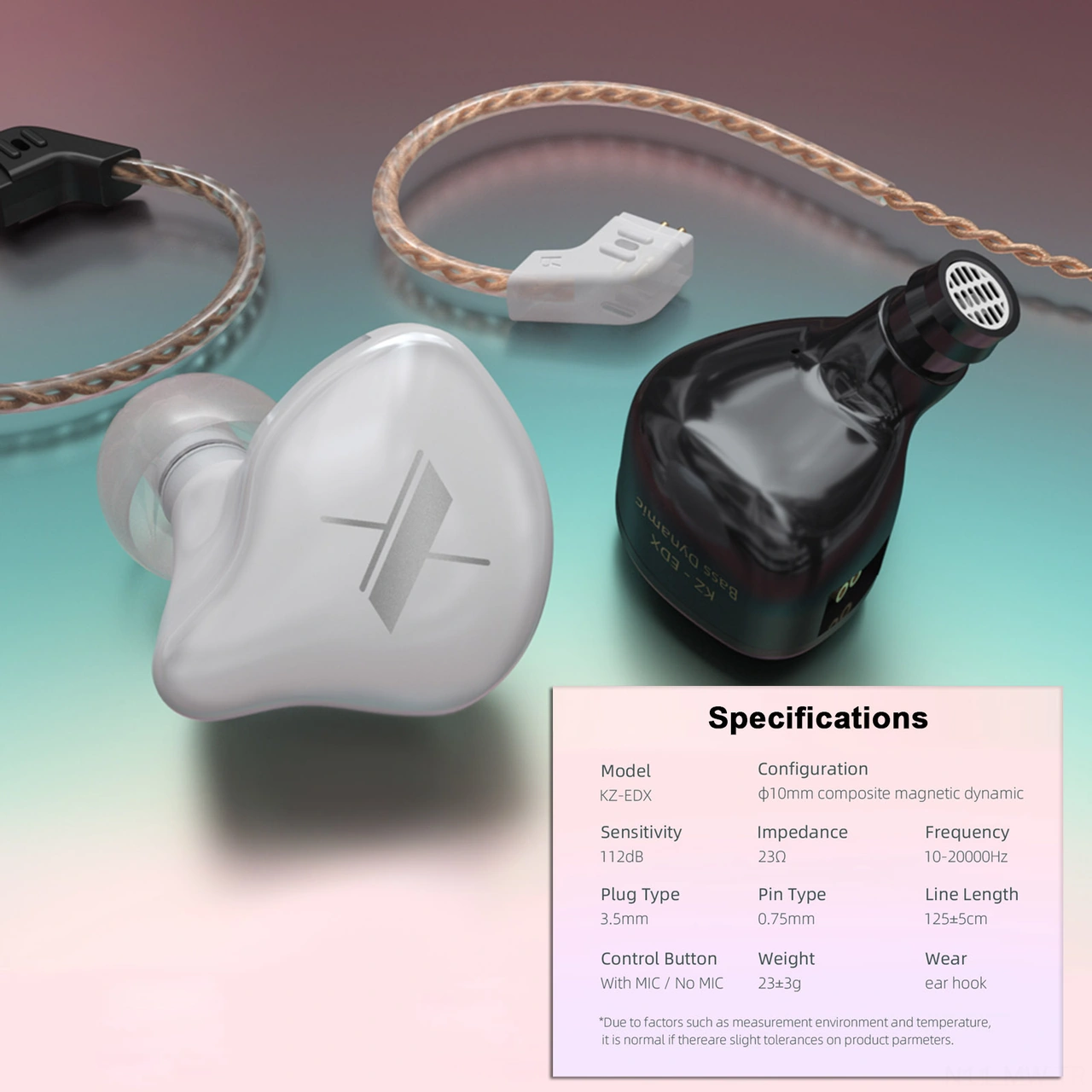 Moveevo Edx Kulak İçi Kulaklık, 3.5mm Kablolu, 1dd Sürücü, Kesilebilir Kablo, 10mm Hoparör, Mikrosuz Beyaz Edx