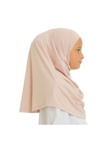 Çocuk Hazır Giyim Başörtüsü Şal Turban Viskon - Bej BEj