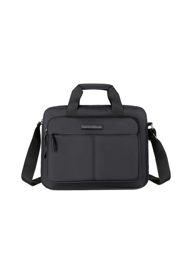 Elmpaly Erkekler İnce Minimalist Messenger Çantası Gri Dayanıklı Nylon Çevrilebilir Sırt Çantası gri