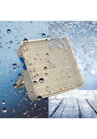 Dış Mekan Ve Kamp İçin Usb İle Şarj Olan 4 Farklı Işık Modlu Güçlü Projektör Lamba 100w 2400 Mah