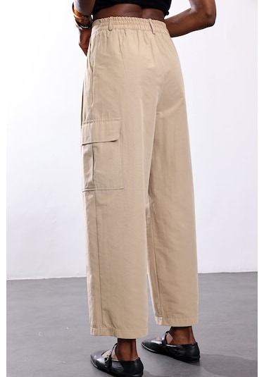 5in1Canpolat Bej Kargo Pantolon 0025