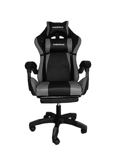 Fashcolle Dynamic Masajlı Gri-Siyah Oyuncu Koltuğu