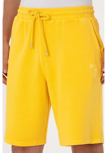U.s. Polo Assn. Erkek Koyu Sarı Şort Örme 50298037-vr094 Koyu Sarı