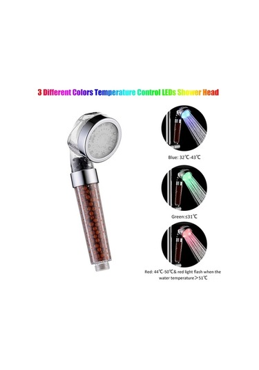 Novahub 12 Led Renk Değişen Duş Başlığı - Sıcaklık Kontrollü Işık Şovu - Mükemmel Abs Malzemeli, Otomatik Renk Değişimli, Keyifli Banyo Deneyimi Diğer